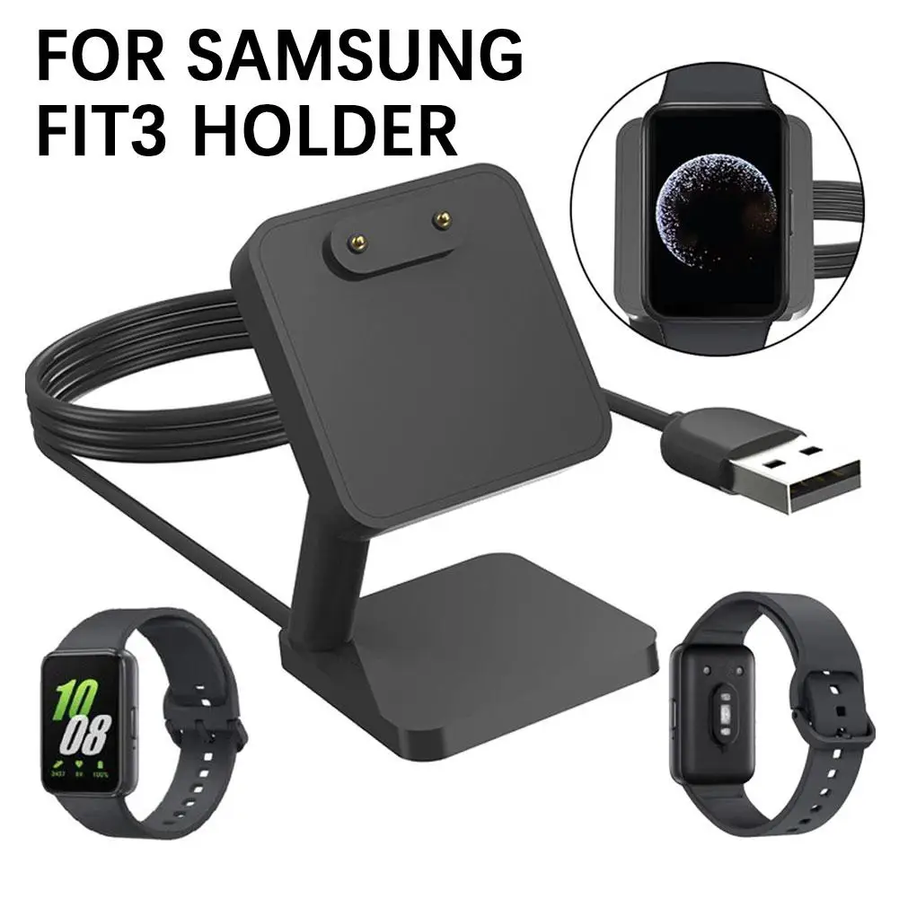 데스크탑 스탠드 충전기 어댑터 삼성 Galaxy Fit 3 R390 스마트 밴드 Fit3 미니 충전기 용 USB 충전 케이블 도킹 스테이션 홀더