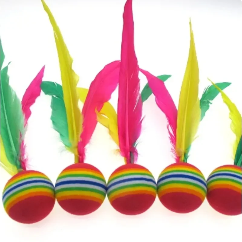 Description Picture 4 of item1Pcs Outdoor Badminton Ball Set Children Rubber Shuttlecock Feather Shuttlecock Beach Kids Children Toys Game Physical Exercise