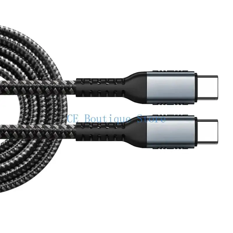 50cm에서 200cm까지 100W USB C to USB C 충전 케이블 라인 5A 지원 480Mbps 데이터 다중 기기 호환