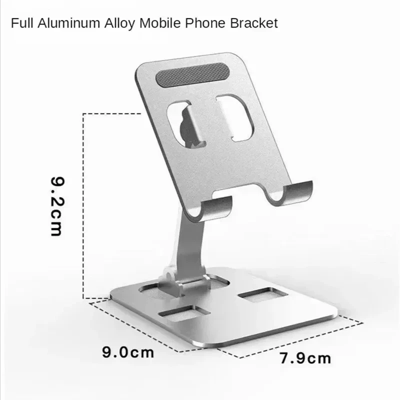 Universal Aluminum Alloy Portable Tablet Holder iPad Adjustable Flexible Folding Lazy Desktop Live Mobile Phone Stand Mount