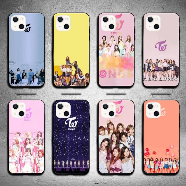 KPOP TWICE LOGO Phone Case For Iphone 15 14 13 12 Pro Max 11 Mini X Xr Xs 7  8 Puls Lambskin Silicone Cover - AliExpress