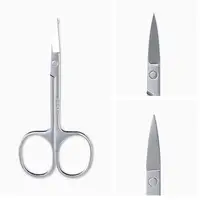 1PC Eyebrow Nose Hair Scissors For Women Men 3 Styles Multi-purpose Manicure Facial Trimming Small Nail Makeup Beauty Tools 2