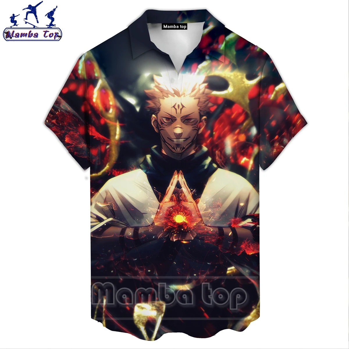 

Топ Mamba Мужская одежда Аниме ююютсу кайзен искусственная Мода 3D Печать комиксов Fushiguro Megumi блузки с коротким рукавом