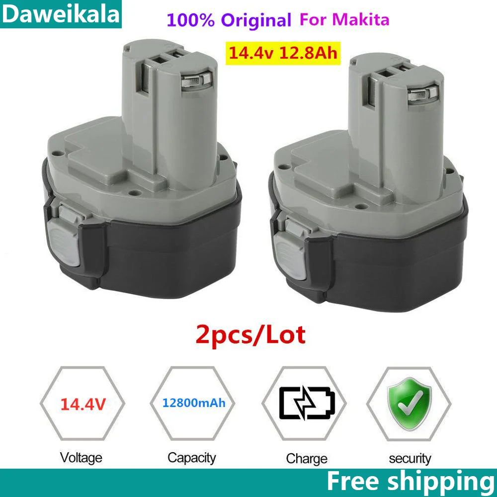 

2023 Original 14.4V 12800mAh NI-CD Power Tool Battery for MAKITA 14.4V Battery for Makita PA14,1422,1420 192600-1 6281D 6280D