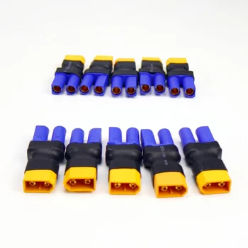 S12acb2ff482a4df7a4b6be1a7dae2df1W.jpg 5/10 pièces EC5/EC3 à XT60 Deans mâle femelle sans fil connecteur adaptateur pour RC FPV véhicule Lipo batterie ESC