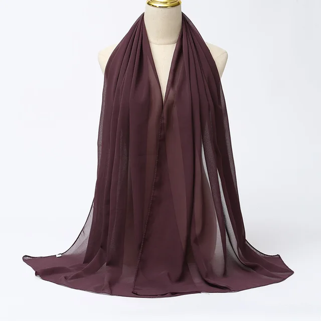 106078-cd6446.jpg Foulard Hijab en mousseline de soie pour Femme, voile musulman ramadan ,hijab femme musulman,foulard musulmane pour femme, foulard mousseline en Jersey doux de haute qualité hijab islam voile femme musulman,70*180cm