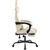 Gaming Chair with Footrest Ergonomic Computer Chair Massage Lumbar Cushion, Racing Video Game Chairs Adjustable 6