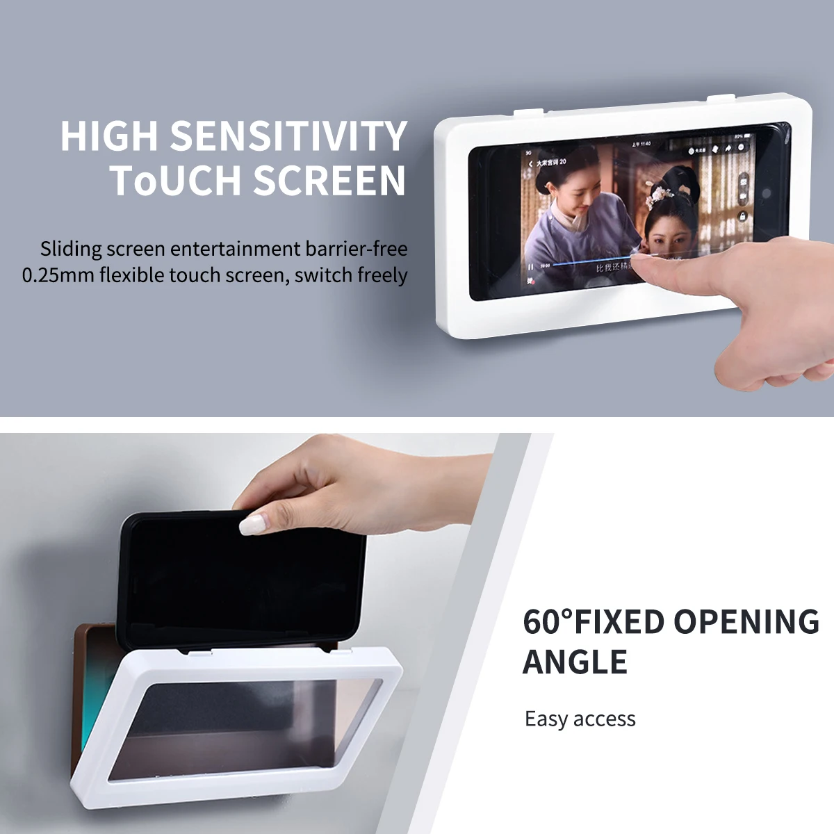 ShowerPhoneHolderBathroomWaterproofPhoneCaseSealProtection