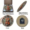 Wooden Wall Clock with Violin Design, Ideal for Home & Office Decoration, Requires AA Batteries 3