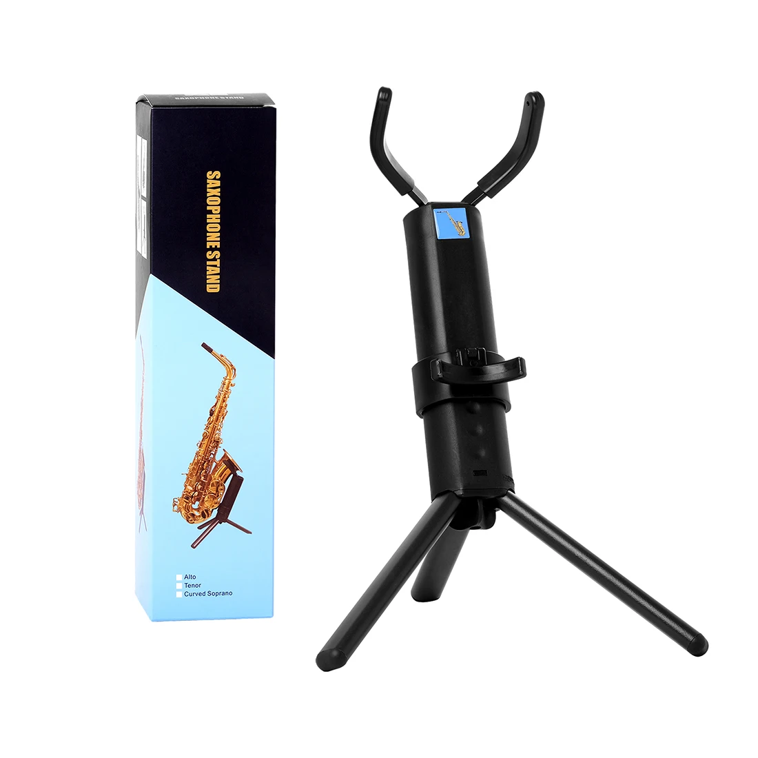 Soporte Plegable Para Saxofón Soprano - Estructura Metálica Estable, Fácil De Transportar Y Almacenar