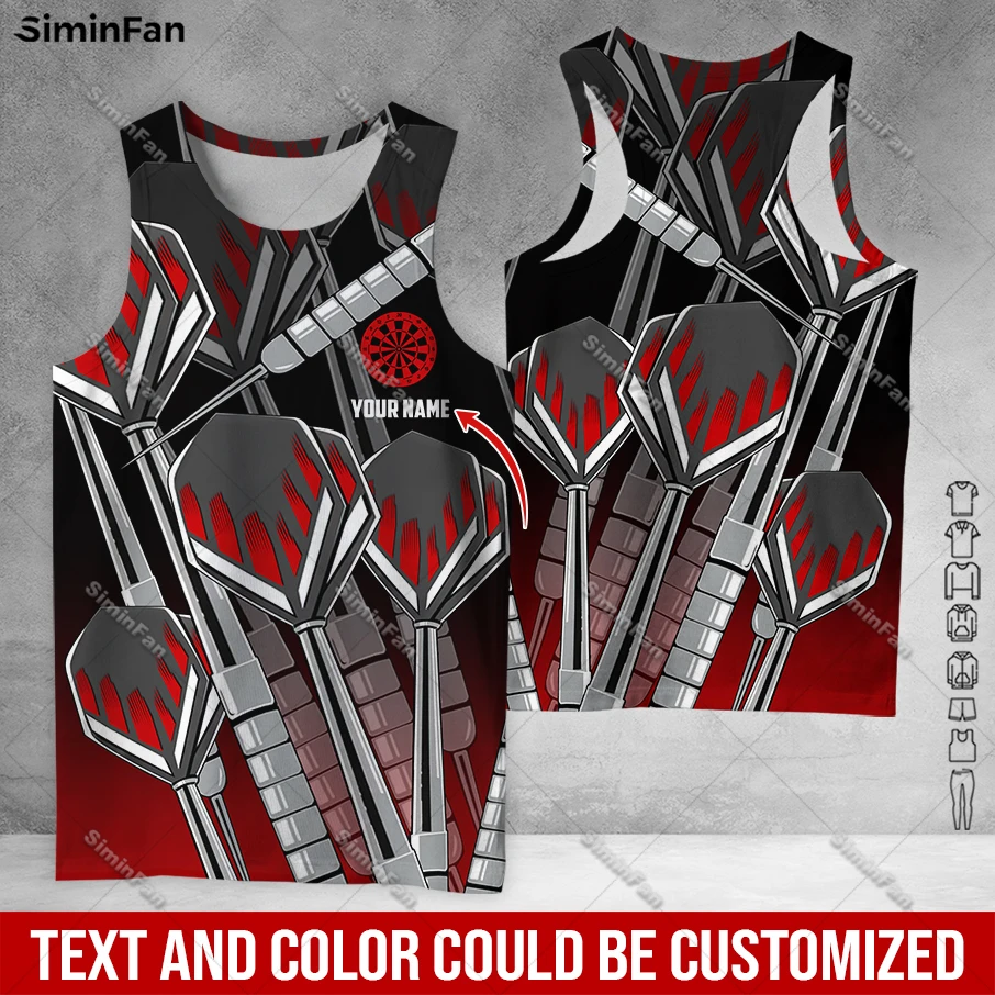 

Custom Name Darts Player Colorful Men Tank Top 3D All Over Printed Male O-Neck Tee Vest Summer Sleeveless Shirt Unisex Singlet-4