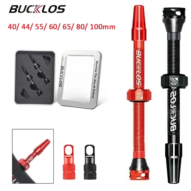 BUCKLOS 40/44/55/60/65/80/100 มม.จักรยานยางวาล์วอลูมิเนียมแผนที่จักรยานวาล์ว F/V วาล์ว Presta ที่ถอดออกได้ยางเครื่องมือ 1