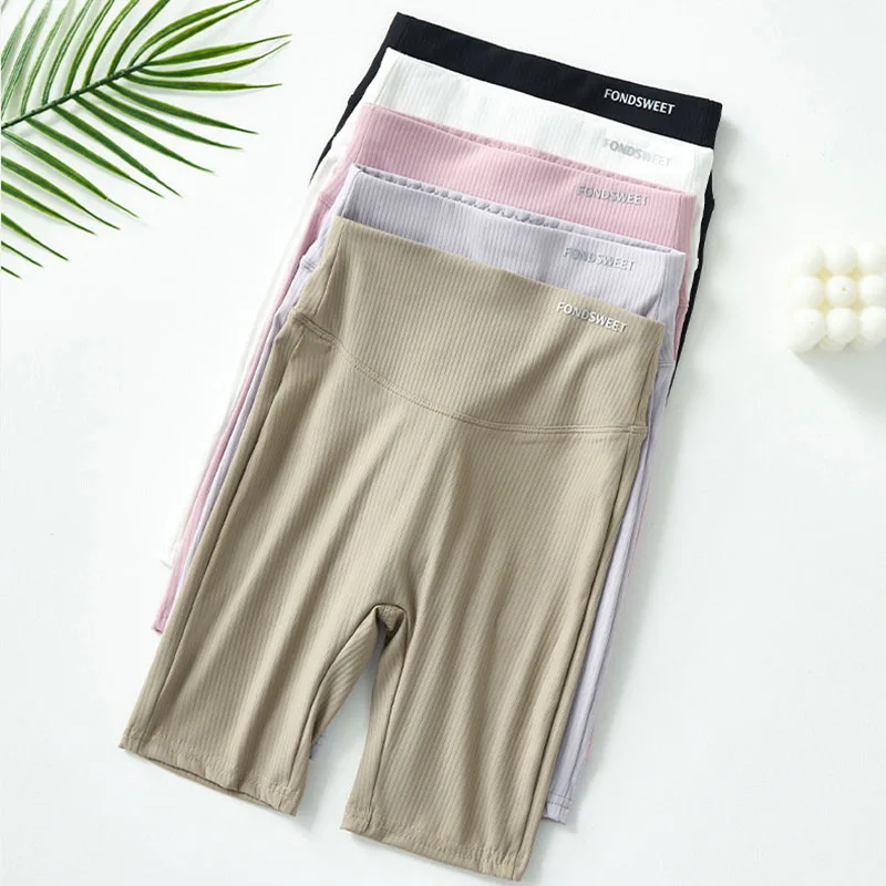New Summer Girls Thin Length Knee Leggings Kids Solid Color Sport Workout Activity Children Yoga Pants 4-10T