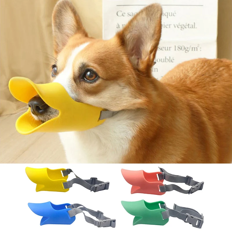 Silicone Dog Muzzle Silicone Duck Muzzle Mask for Small Dogs Breathable