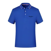 Pepe Jeans London Polo à manches courtes pour homme, col rayé, séchage rapide, vêtements de sport décontractés pour l'été, golf, course à pied, gym, T-S 3