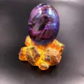 A With lighted base