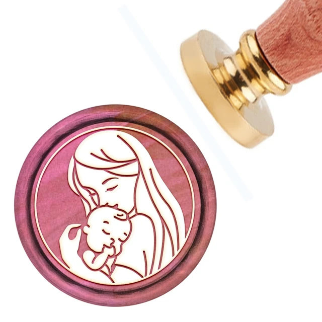 1PC Baby Sealing Wax Stamp 30mm Brass Head Sealing Stamp including