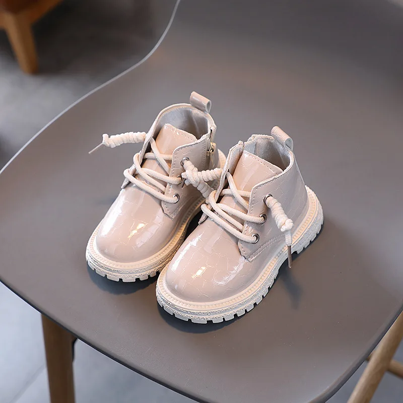 여아용 부츠 가을 신상 남아용 앵클 부츠 영국 레트로 스타일 여아용 신발 소형 중형 어린이 신발 올 매치 키즈 부츠