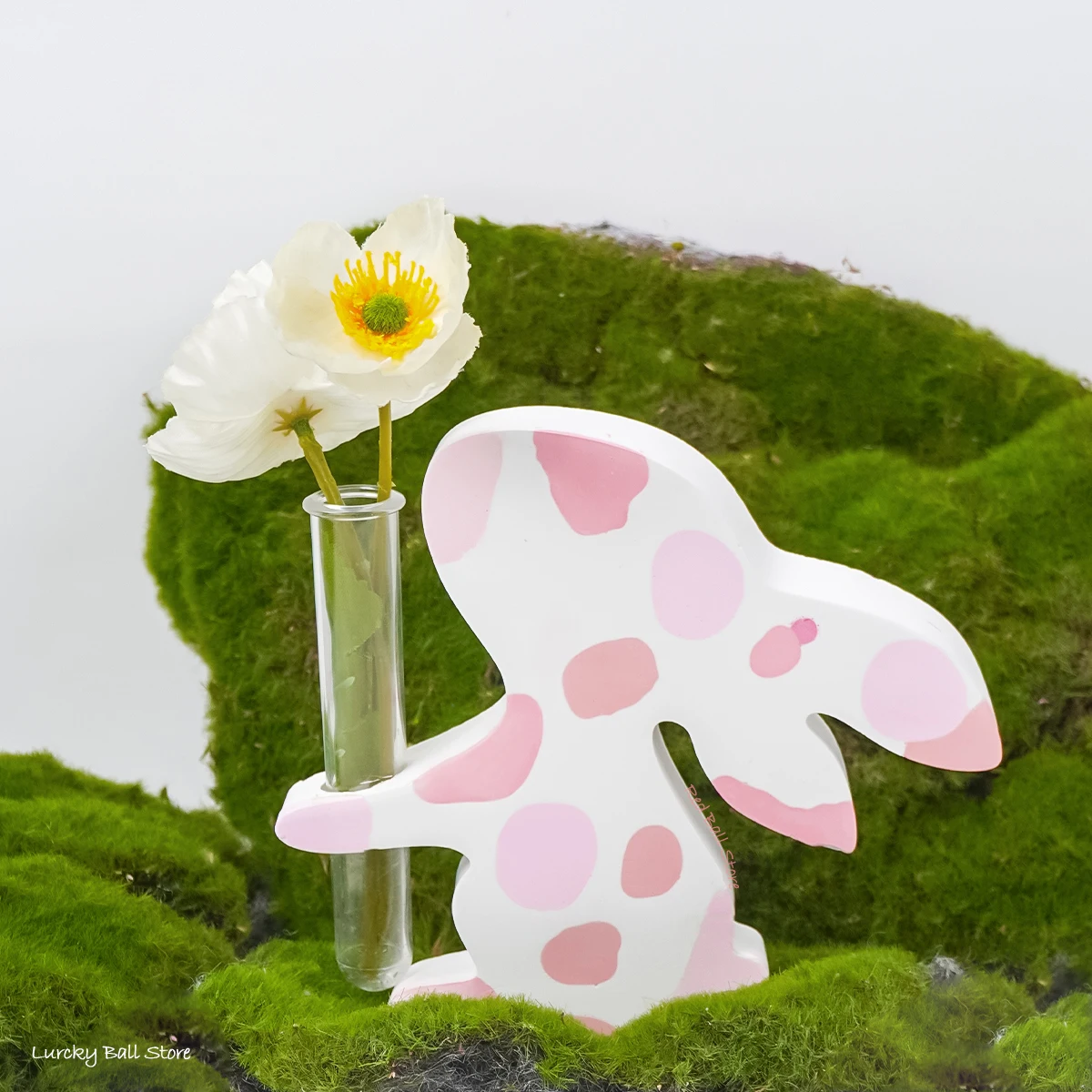 DIY Rabbit Shape Hydroponic Vase Silicone Mold New Resin Plant Stand Plaster Concrete Test Tube Flower Pot Molds Home Decor silicone mold