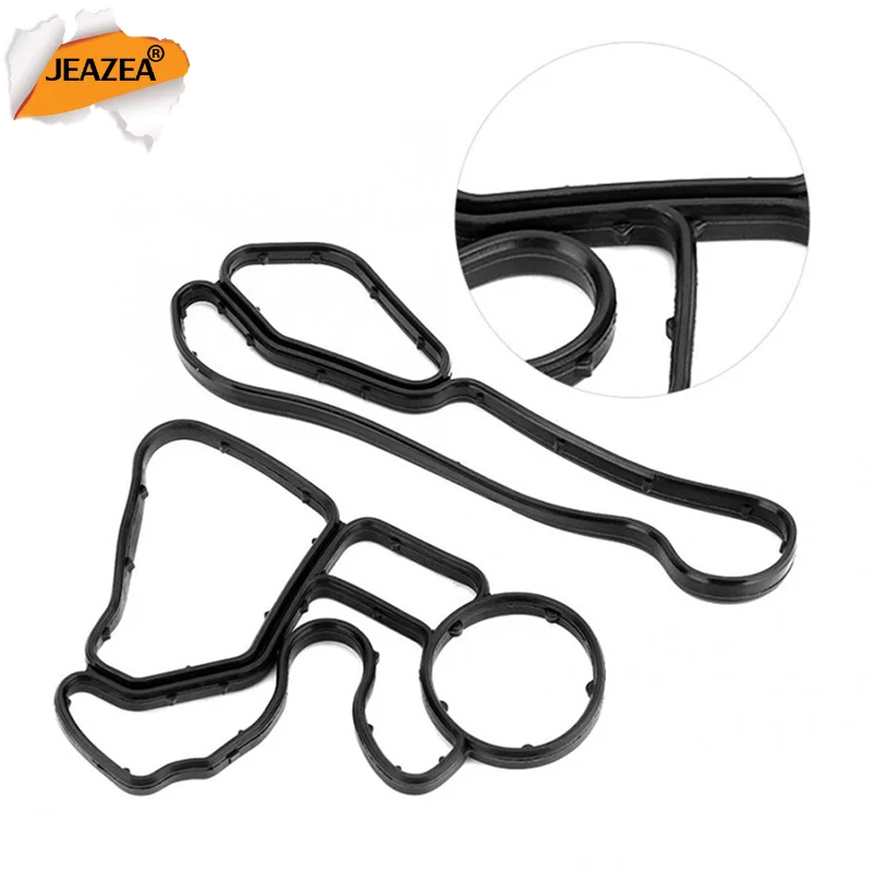 Oil Filter Cooler Stand Housing Adaptor Gasket Seal Set engine gasket set engine gasket kit replacement gasket set For BMW Mini R56 Cooper 11668626471 11427537293 11428643758