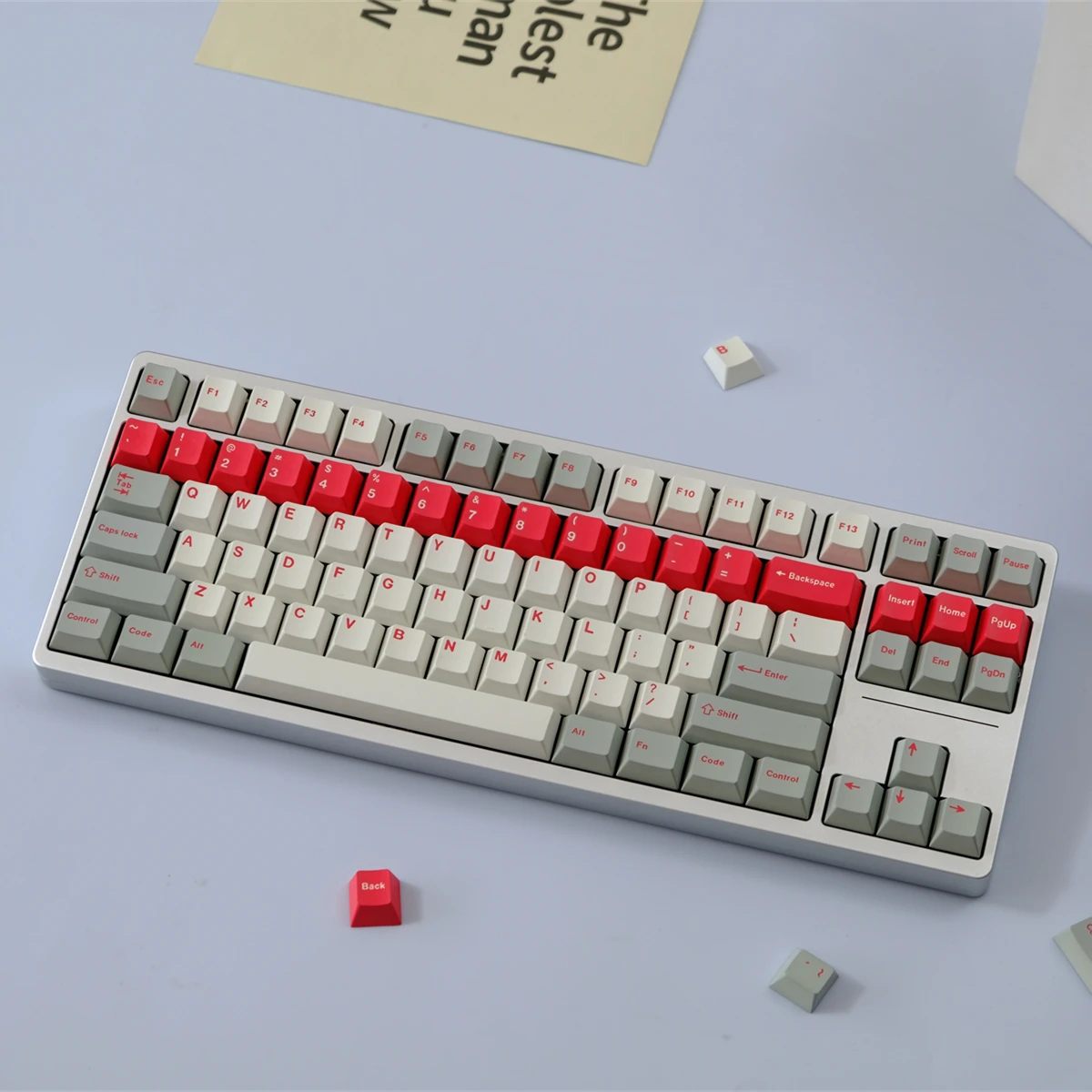 Red Alert Style GMK Keycap Cherry Profile Custom PBT 131 Keys ...