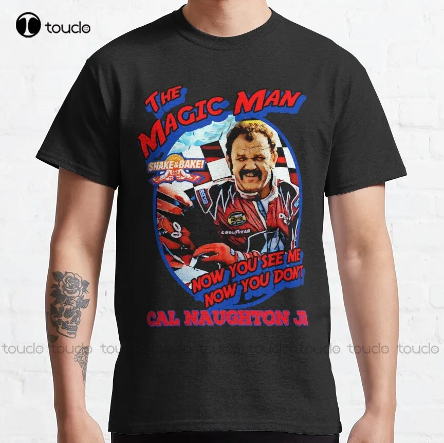 

Классическая футболка the MAgic Man cal naughton jr talledega nights, женские рубашки на заказ, унисекс, цифровая печать