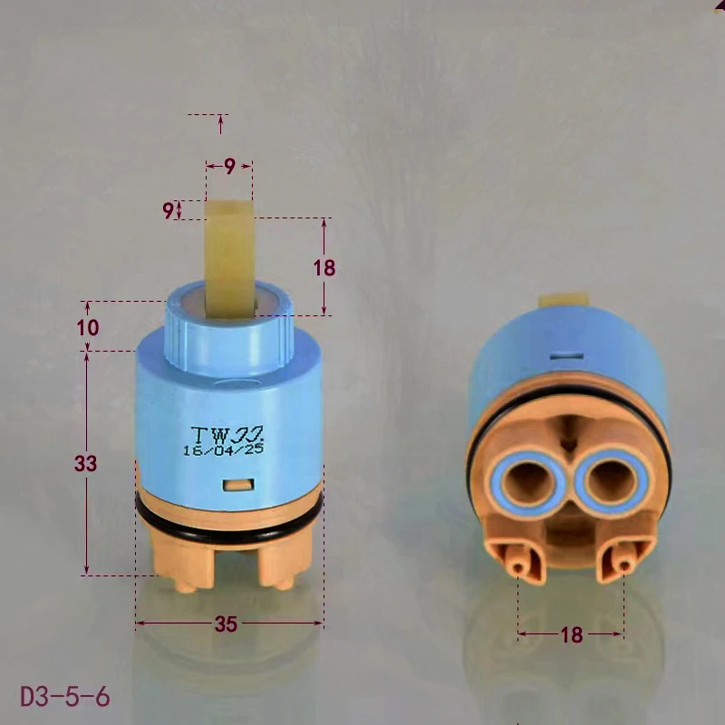 Faucets Mixing Spool Valve Cartridge Ceramic 25 MM/35 MM/40 MM Kitchen Bath Basin Shower Taps Accessories
