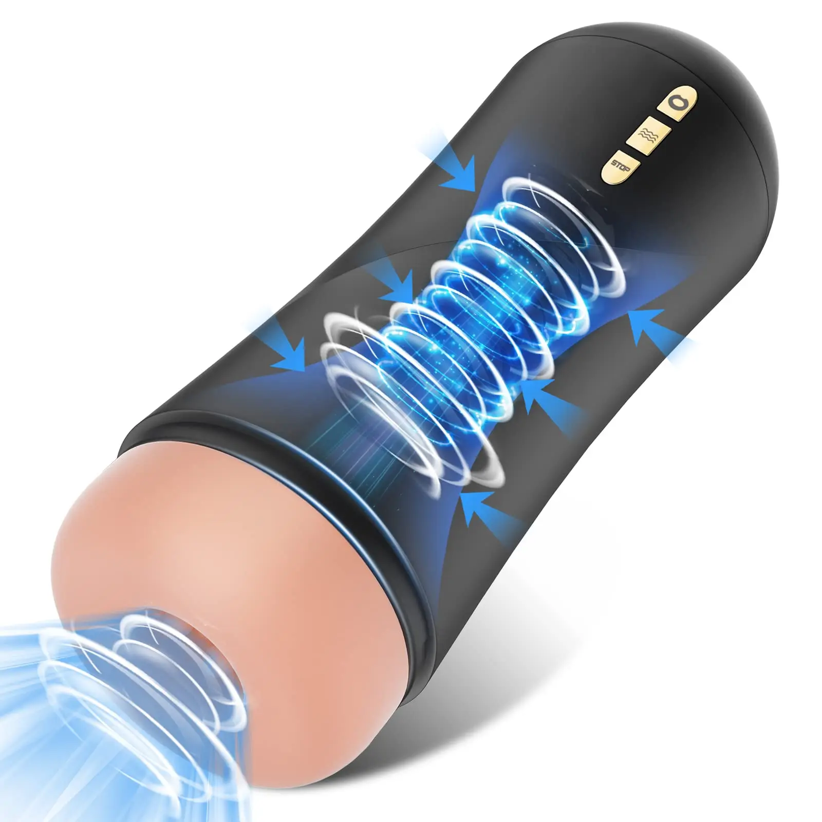 

Automatic Male Masturbators Cup, Upgraded Sucking Masturbator Cup With 5 Suction & 10 Vibration Modes, 3D Realistic Textured