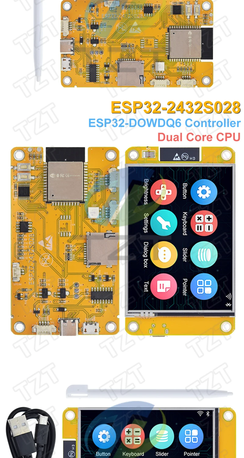 TZT ESP32 LVGL WLAN- und Bluetooth-Entwicklungsboard 2,8 Zoll LCD TFT-Modul 240*320 Smart Display Bildschirm mit Touchfunktion – Detail 9