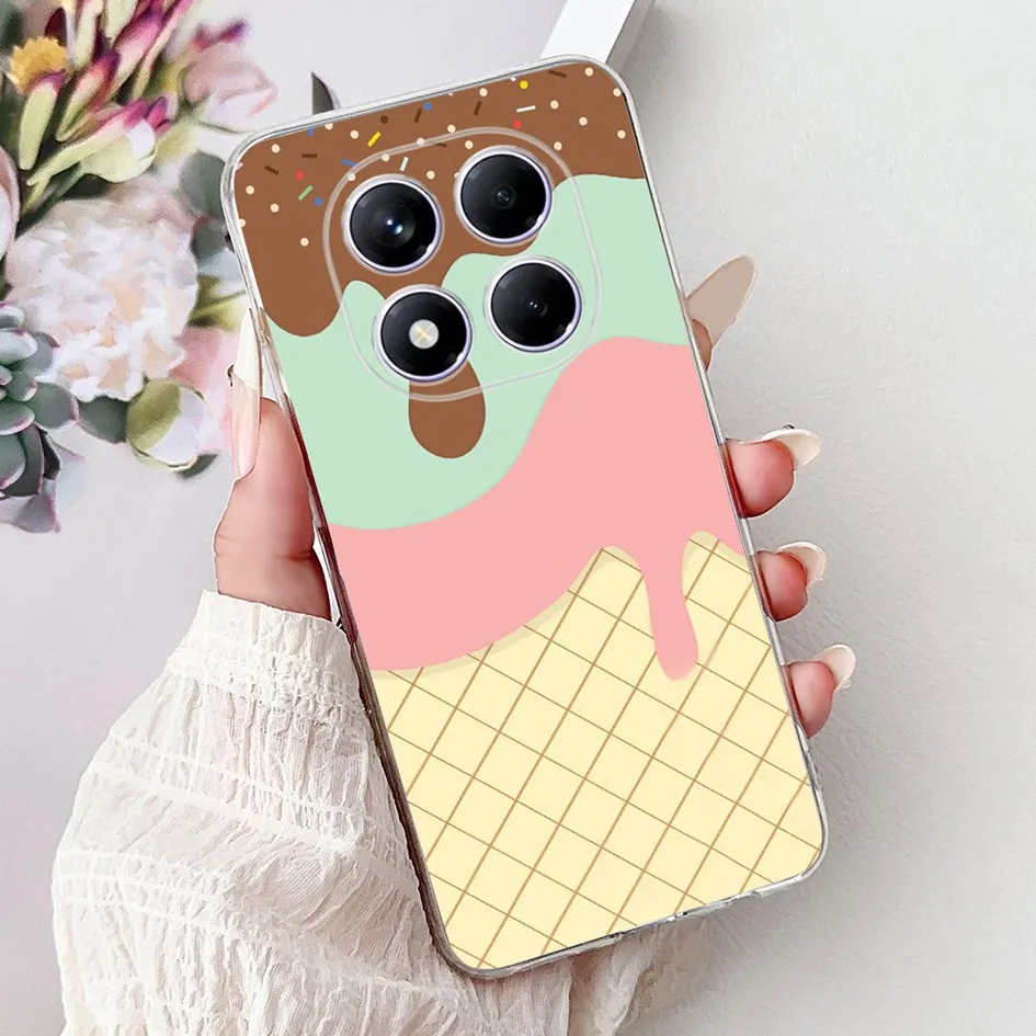 Cute Strawberry Love Heart Soft Silicone Clear Phone Case Cover