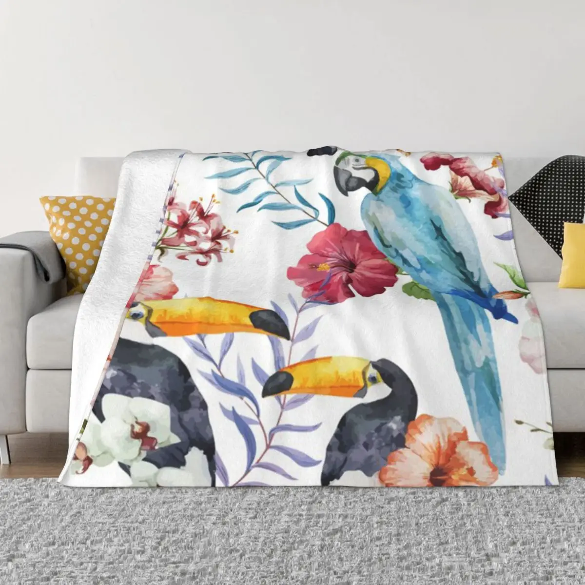 

Тропический стиль птица 3140 аниме зимние одеяла и бросает одеяло