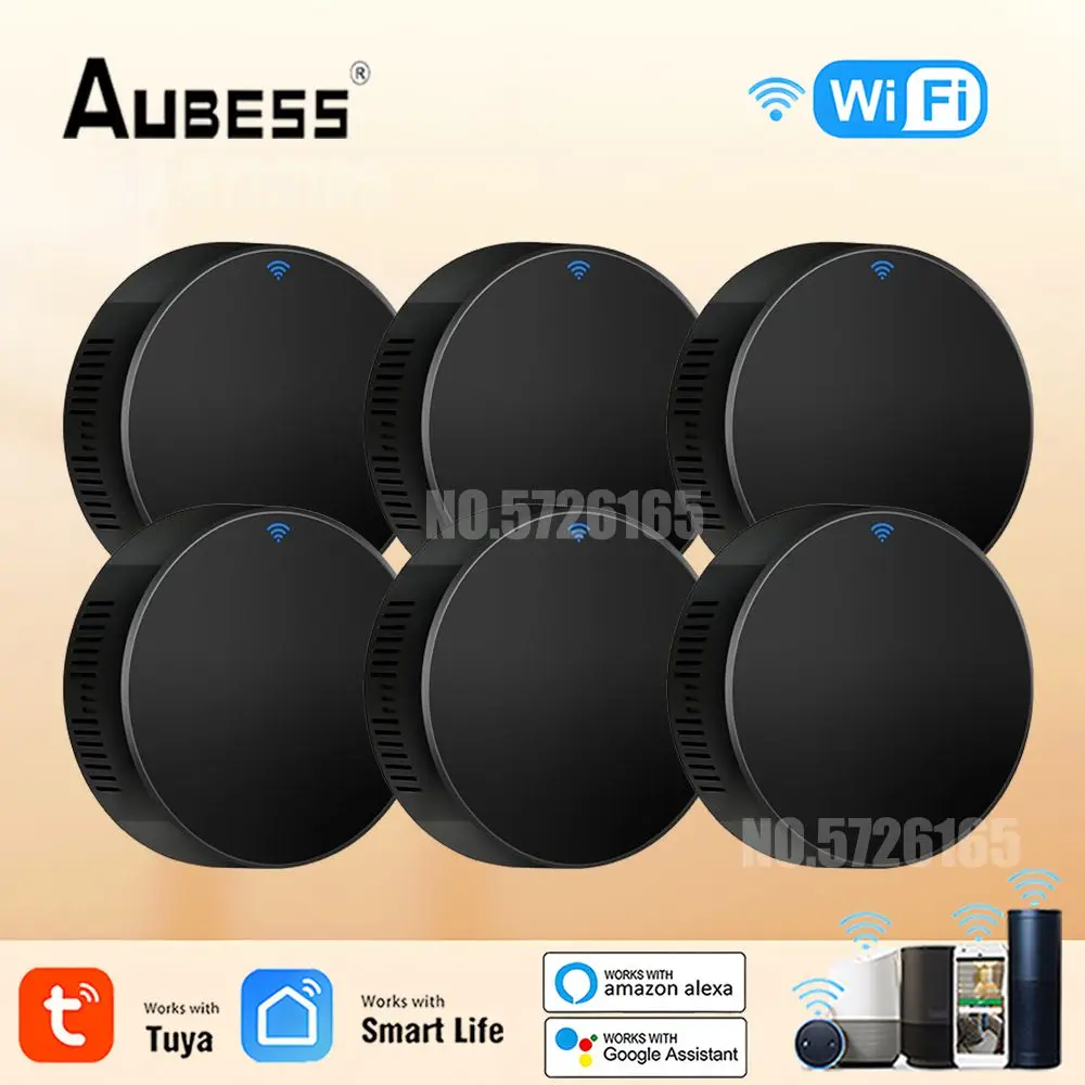 

AUBESS IR Remote Control Smart WiFi Universal Infrared Tuya for smart home Control for TV DVD AUD AC Work with Alexa Google Home
