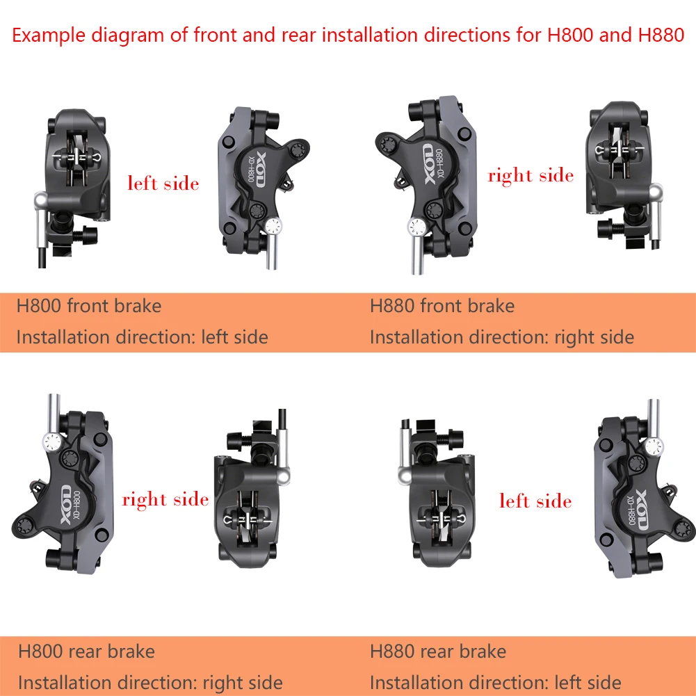XOD H800/H880 전동 스쿠터 유압 디스크 브레이크 (KUKirin G4 G2 Master G2 MAX G3PRO 전동 스쿠터 유압 오일 브레이크용)