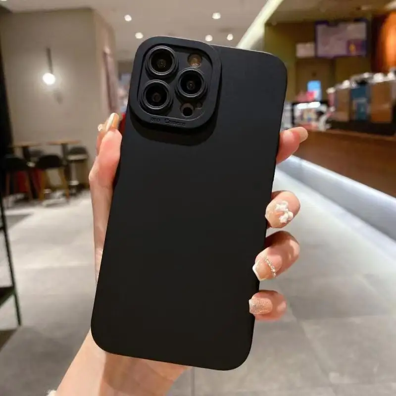 Premium Shockproof Candy Silicone Phone Case - Matte Soft TPU Cover