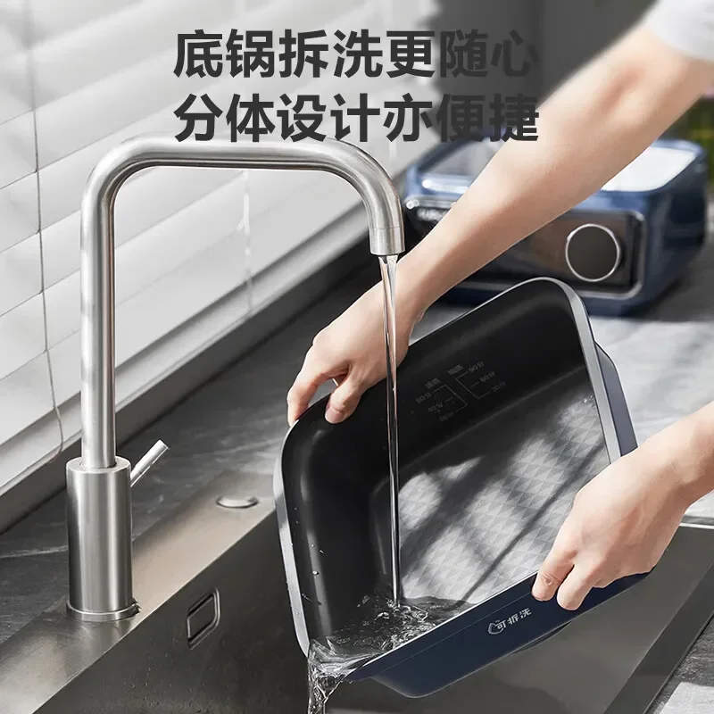 Household electric steamer. Detachable, washable. Stainless steel. Multifunctional. Large capacity for steaming & stewing. 5