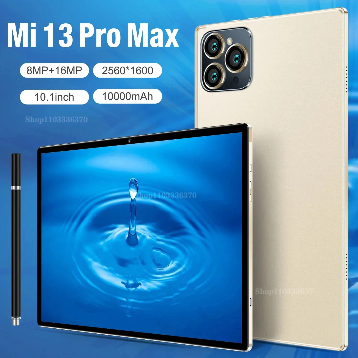 

2024 New Original Xioami Tablet Mi 13 Pro Max 16G+512GB Android PC Tablets 10.1inch 10000mAh PC Tablets Global 5G Dual SIM Card