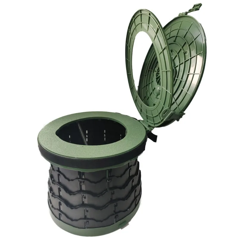Travel Portable Car Emergency Toilet with cover Outdoor Folding Camping Toilet for Camping Hiking Boat Road Trips Beach New