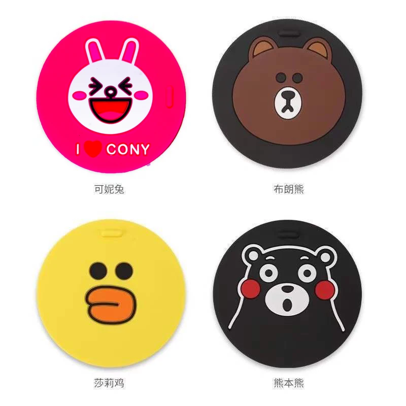 Cute Cartoon Car Anti-skid And Anti-vibration Water Cup Pad Door Slot Beverage Bottle Mat Universal Car Interior Anti-slip Mat