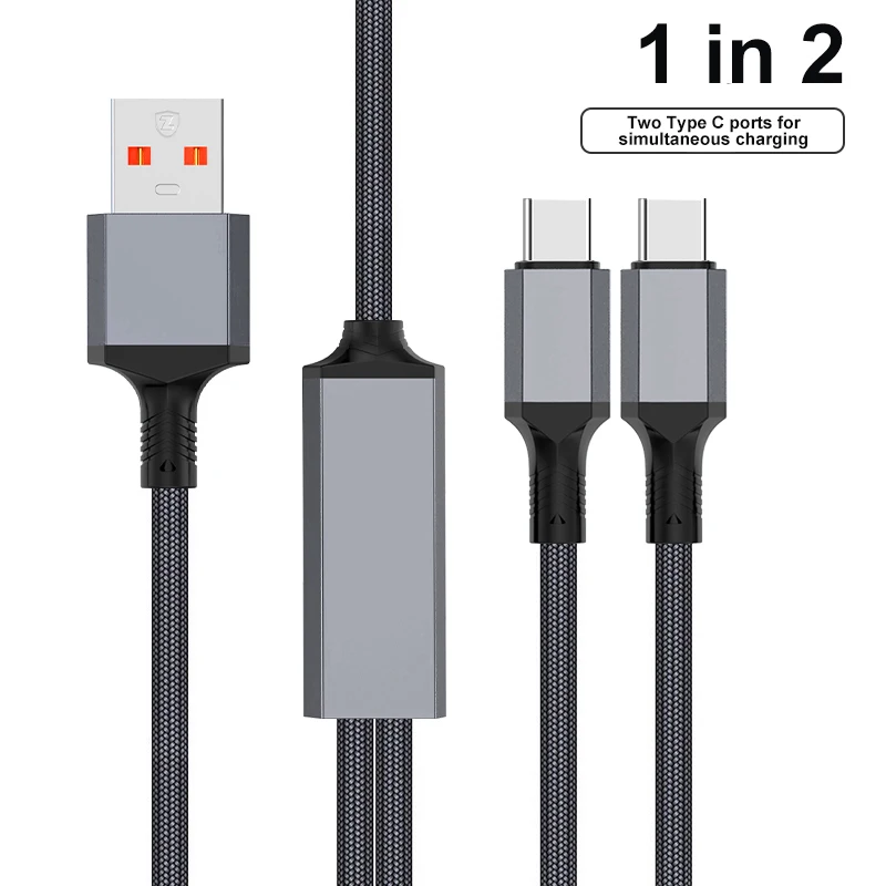 Dual-Purpose Braided USB Charging Cable - Fast Charge