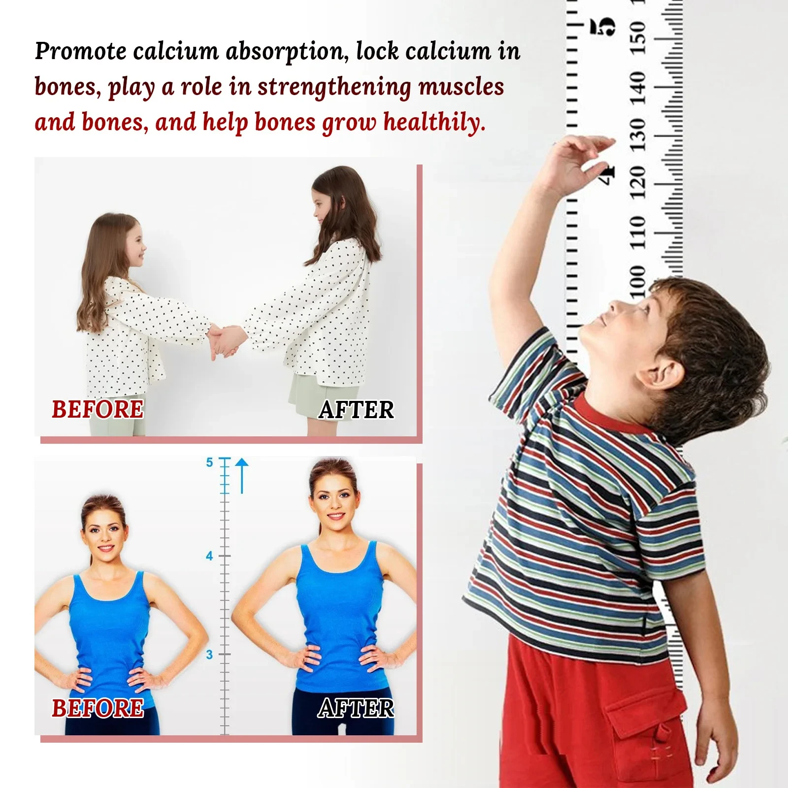 Increase Height Foot Patch Grow Taller Sticker Promote Bone Growth Acupoints Foot Care