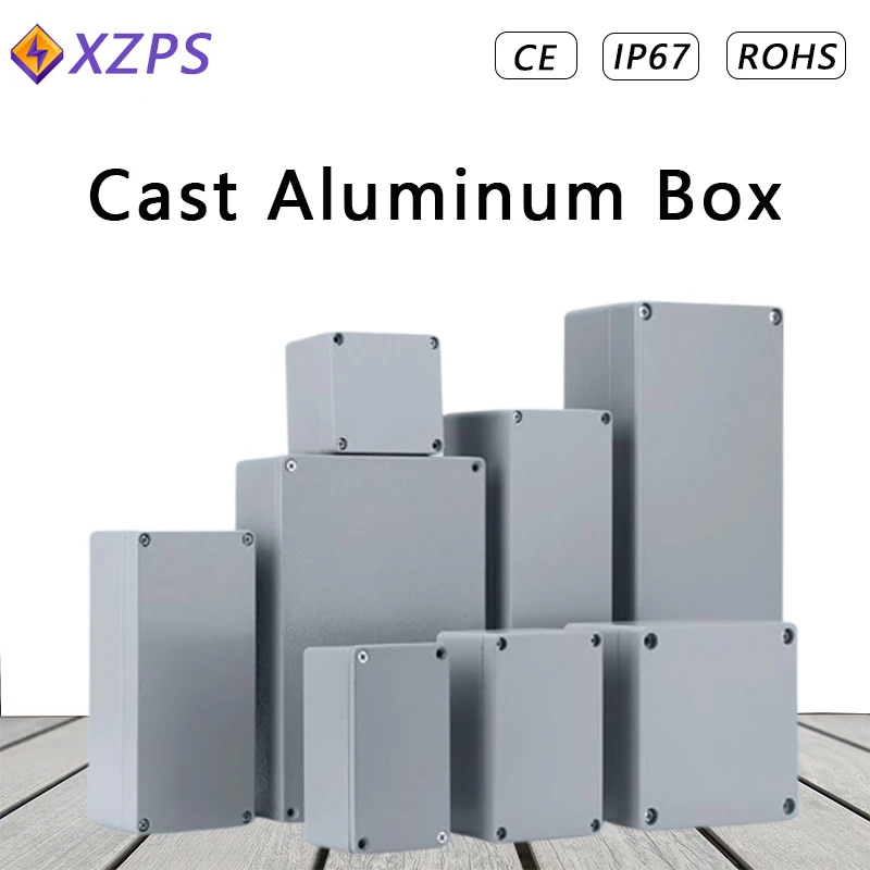 กล่องอลูมิเนียมกลางแจ้ง IP67 กล่องแยกกันน้ําอุตสาหกรรม PCB โครงการเคสเคสอุปกรณ์อิเล็กทรอนิกส์ป้องกันการระเบิด 1