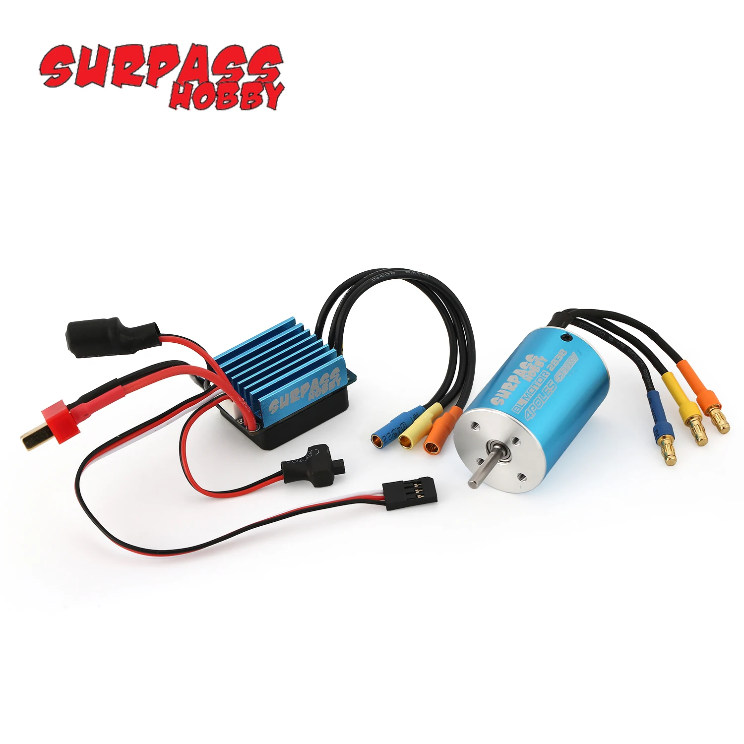 Двигатель для хобби Surpass 2838 4500KV 4P Бессенсорный бесщеточный двигатель и 35A ESC 1/16 1/18