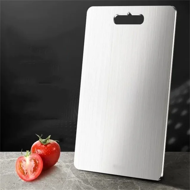 Thickened Stainless Steel Cutting Board – Antibacterial & Mildew-Proof 2