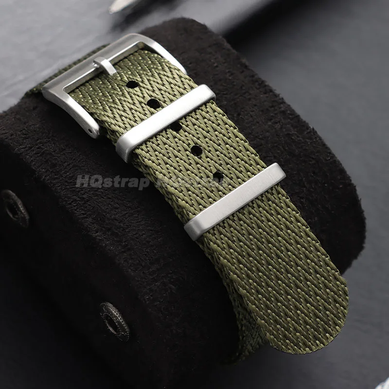 Premium Waterproof Military Canvas Nylon Watch Band - Universal Fit, Multiple Sizes Available