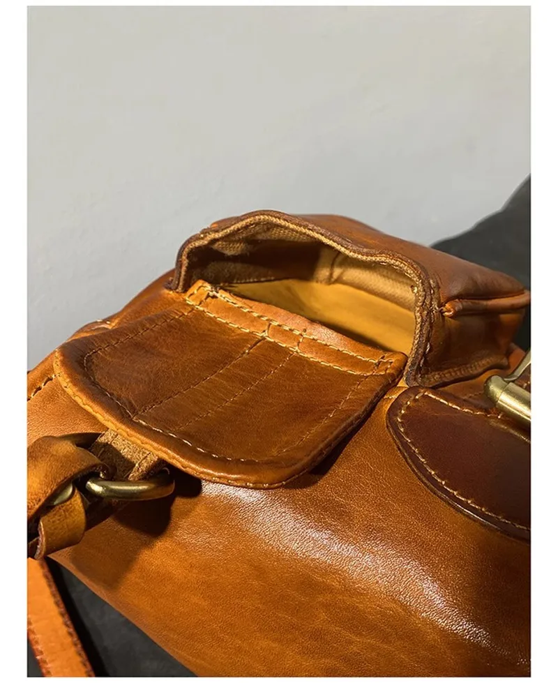Pndme Vintage Designer Luxus Echt leder Herren Multi-Pocket Umhängetasche Outdoor täglich echte Rindsleder Damen Umhängetasche – Detail 13