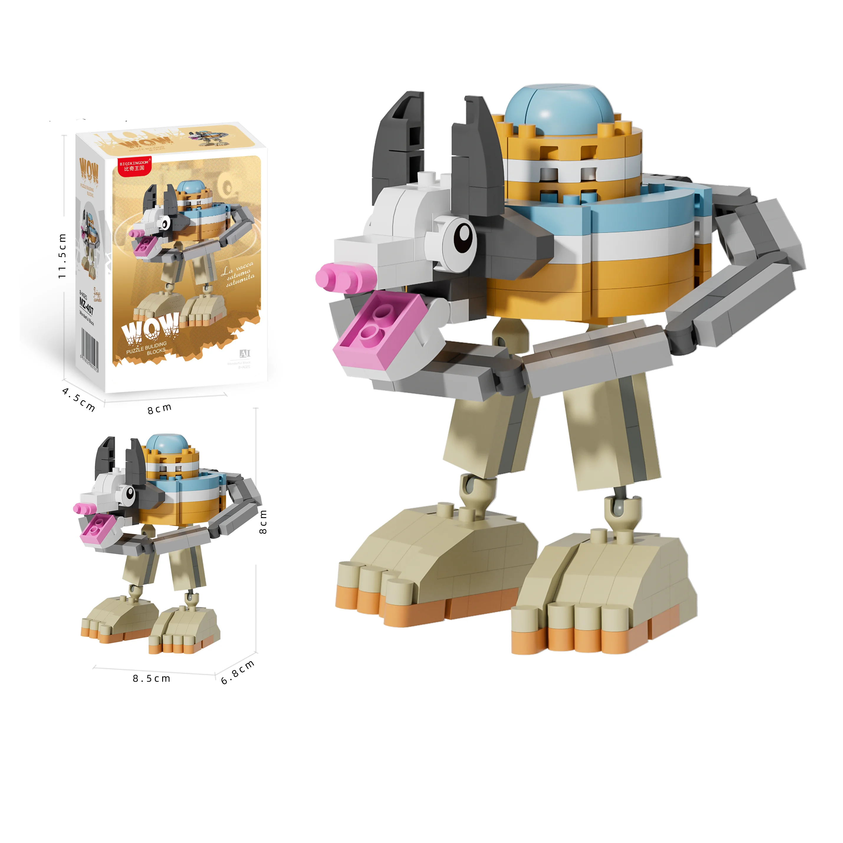 Brainrot Soundboard Building Blocks - Funny Cartoon Blocks
