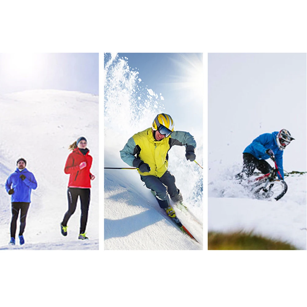 Winter New Women Ski Gloves Full Finger Plus Velvet Warm Windproof Anti-slip Touch Screen Gloves Outdoor Cycling Skiing Mittens 5