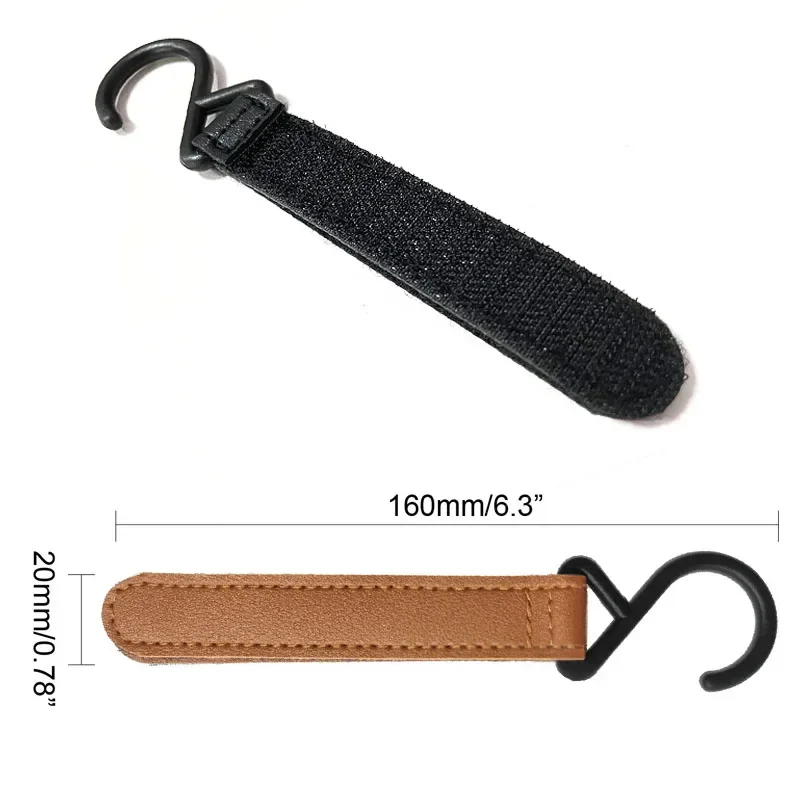 PU Leather Baby Stroller Hook Accessories Plastic Hanger 1/2pcs stroller accessories stroller hooks