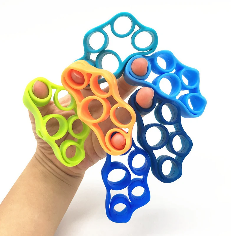 Finger Exerciser Silicone Hand Gripper Relaxing Occupational Therapy Toys Kids And Adults 3PCS