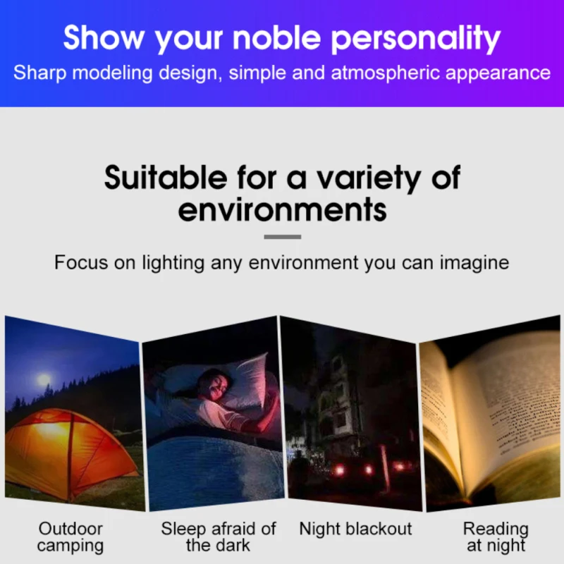 Mini USB LED Car Ambient Night Light Lamp